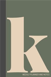 k Weekly Planner and Notes