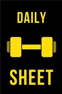 Dumbbell Daily Fitness Sheet