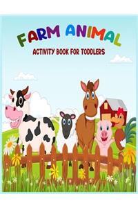 Farm Animal Activity Book for Toddlers