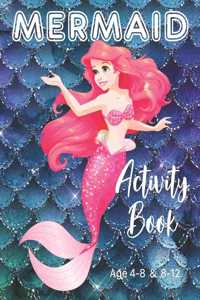 Mermaid Activity Book Age 4-8 and 8-12