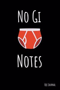 No Gi Notes BJJ Journal