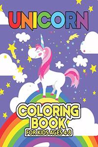 Unicorn Coloring Book for Kids Ages 4-8