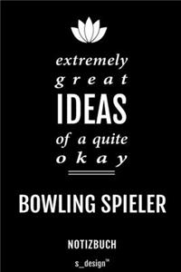Notizbuch für Bowling Spieler