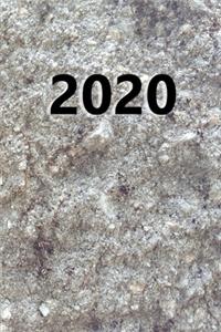 2020 Weekly Planner 2020 Carved Stone Style 134 Pages