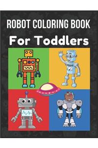 Robot Coloring Book For Toddlers