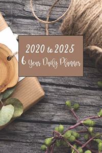 6 Year Daily Planner 2020 To 2025
