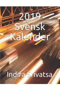 2019 Svensk Kalender