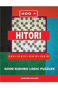 400 Hitori 9x9 + 11x11 + 13x13 + 15x15