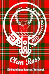 Clan Ross 100 Page Lined Journal/Notebook