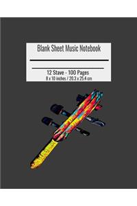 Blank Sheet Music Notebook