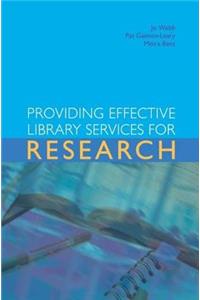 Providing Effective Library Services for Research