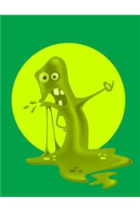 Slime Notebook: Lined Journal - Composition Book - 8.5 X 11 Paper - Wide Ruled - 100 Pages