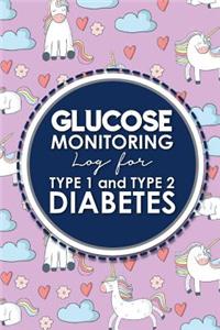Glucose Monitoring Log for Type 1 and Type 2 Diabetes