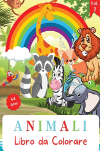 Libro da colorare animali