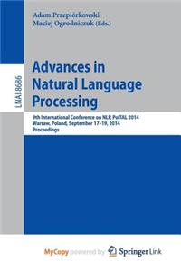 Advances in Natural Language Processing