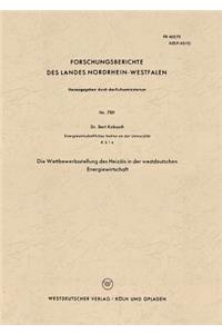 Die Wettbewerbsstellung Des Heizöls in Der Westdeutschen Energiewirtschaft