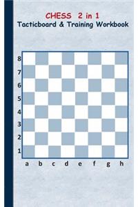Chess 2 in 1 Tacticboard and Training Workbook