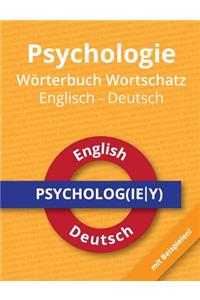 Psychologie Wörterbuch Wortschatz Englisch - Deutsch