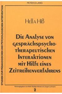 Die Analyse von gespraechspsychotherapeutischen Interaktionen mit Hilfe eines Zeitreihenverfahrens