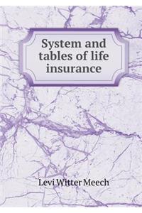 System and Tables of Life Insurance