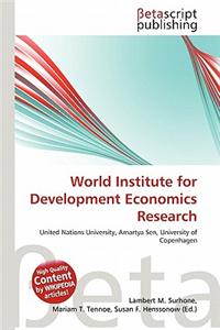 World Institute for Development Economics Research