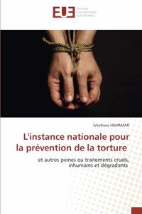 L'instance nationale pour la prévention de la torture