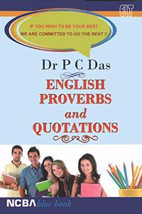 ENGLISH PROVERBS AND QUOTATIONS
