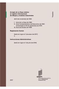 Arreglo de la Haya Relativo Al DepÃ³sito Internacional de Dibujos y Modelos Industriales: Reglamento ComÃºn (Texto En Vigor El 1 de Enero de 2017)