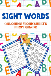 Sight Words Coloring Worksheets First Grade