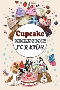 Cupcake COLORING BOOK FOR KIDS