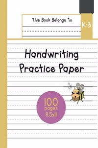 Handwriting Practice Paper K-3