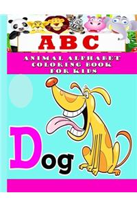 ABC Animal Alphabet Coloring Book for Kids
