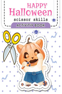 Happy Halloween Scissor Skills activity book