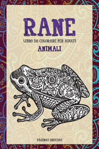 Libro da colorare per adulti - Páginas gruesas - Animali - Rane