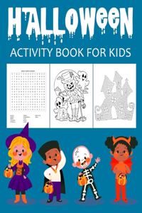 Halloween activity book for kids