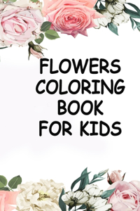 Flowers coloring book for kids