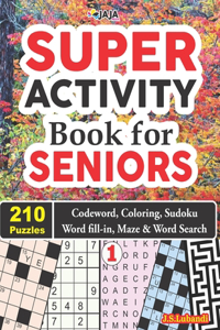 SUPER ACTIVITY Book for SENIORS - 210 Puzzles