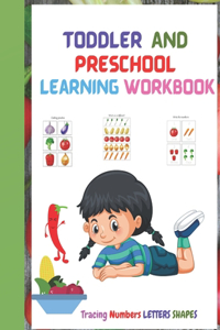 Toddler and Preschool Learning Workbook