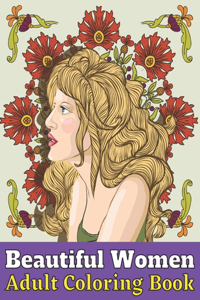 Beautiful women adult coloring book