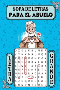 Sopa de Letras para el Abuelo Letra Grande