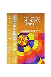 Harcourt School Publishers Math California: Math Lang Spprt/El Se 5