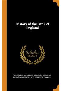 History of the Bank of England