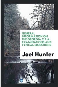 General Information on the Georgia C.P.A. Examinations and Typical Questions