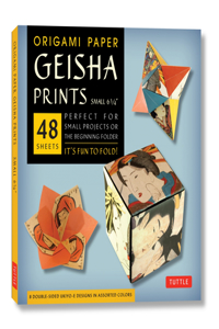 Origami Paper Geisha Prints 48 Sheets 6 3/4 (17 CM)