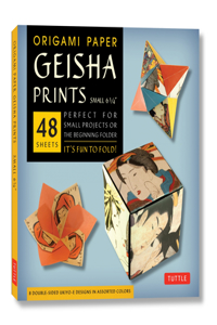 Origami Paper Geisha Prints 48 Sheets 6 3/4