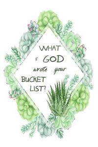 What If God Wrote Your Bucket List?