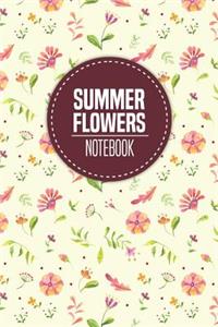 Summer Flowers Notebook