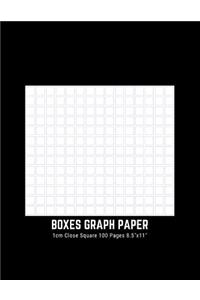 Boxes Graph Paper 1cm Close Square 100 Pages 8.5