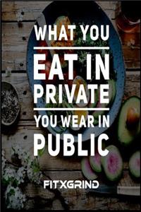 What You Eat in Private You Wear in Public FITXGRIND