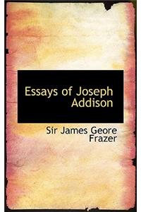 Essays of Joseph Addison